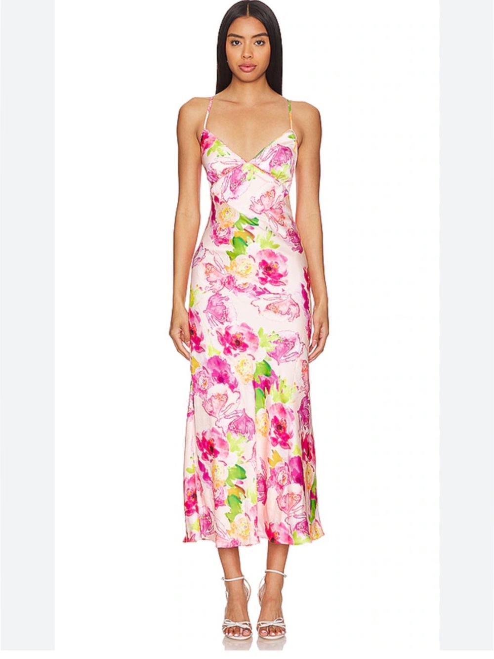 Bardot Malinda Floral midi Slipdress